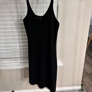 Endless Rose Black ribbed dress